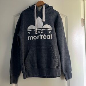 Blue pullover hoodie